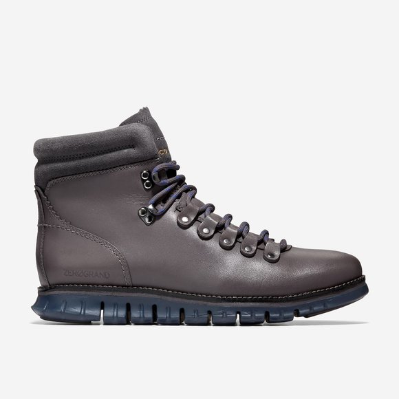 Cole Haan Men's ZeroGrand Waterproof Gray Leather Hiker Boots 11.5… - Picture 1 of 12